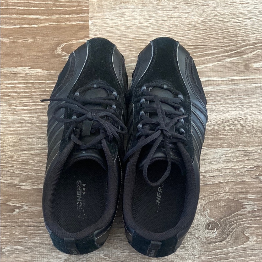 Skechers Black Athletic Shoes
